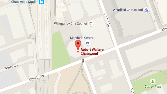 Robert Walters Chatswood office map