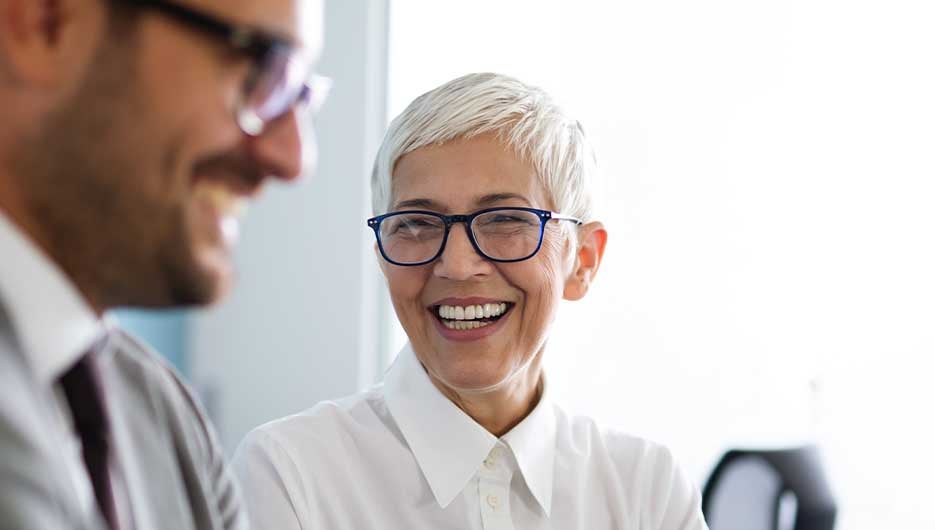 happy business woman