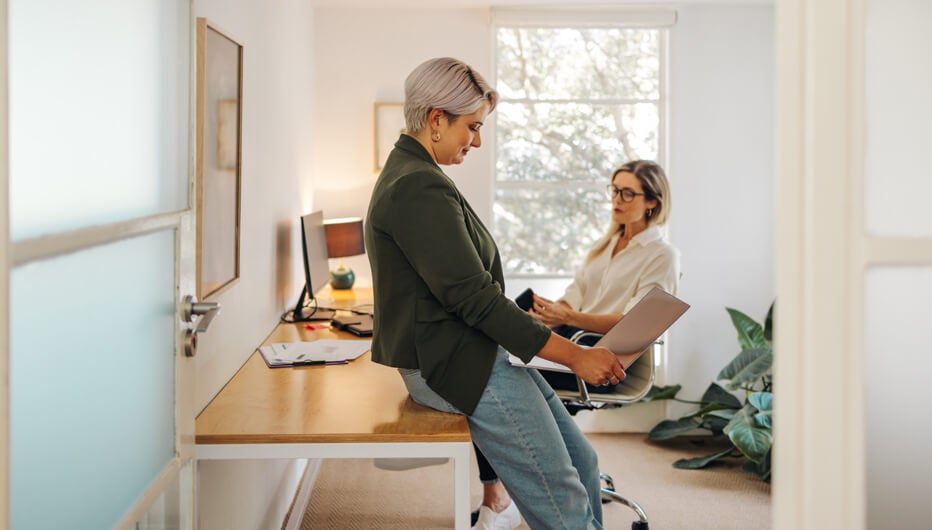 woman in office