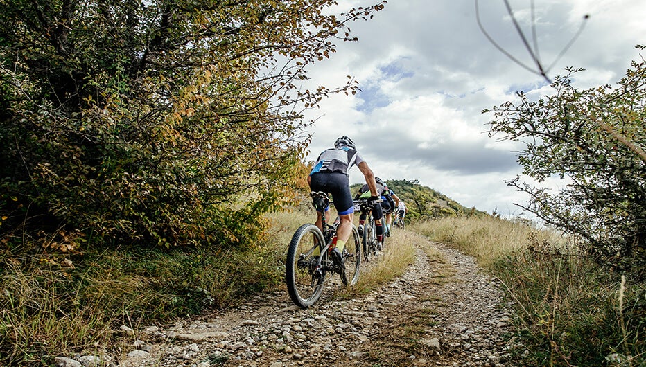 biking outdoors