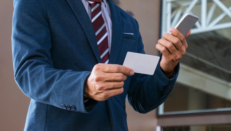 business card phone