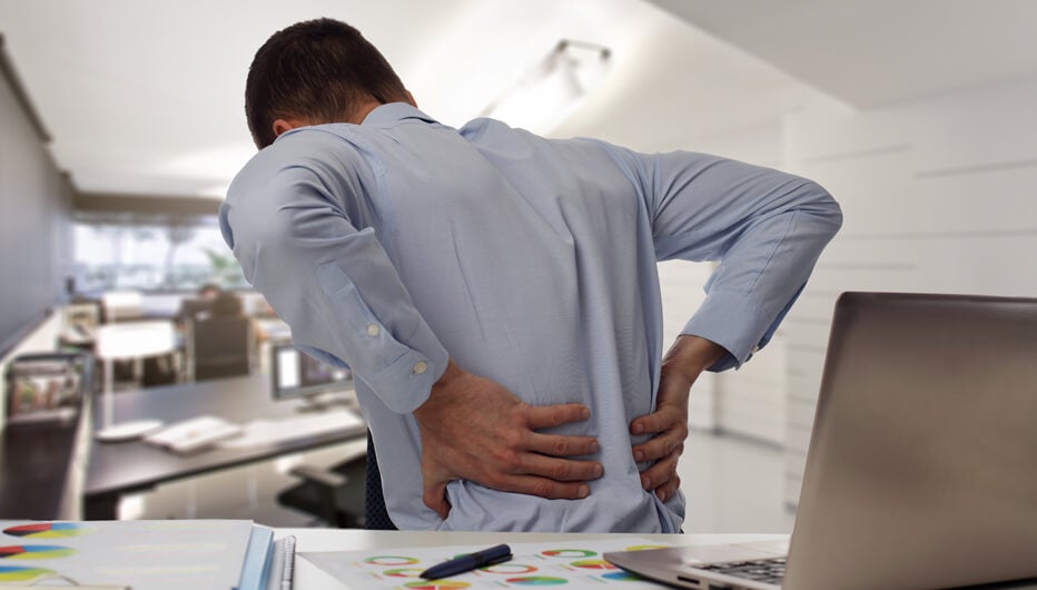 man with back pain