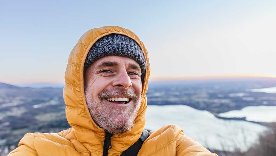 man smiling
